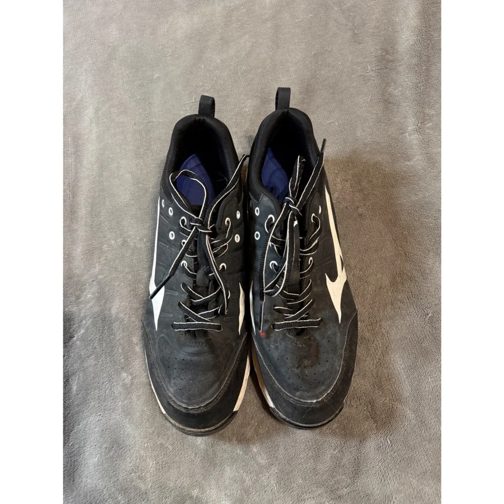 Mizuno Spike Women's Softball Metal Cleats Size 9.5 Black EU 40.5 Athletic Sport